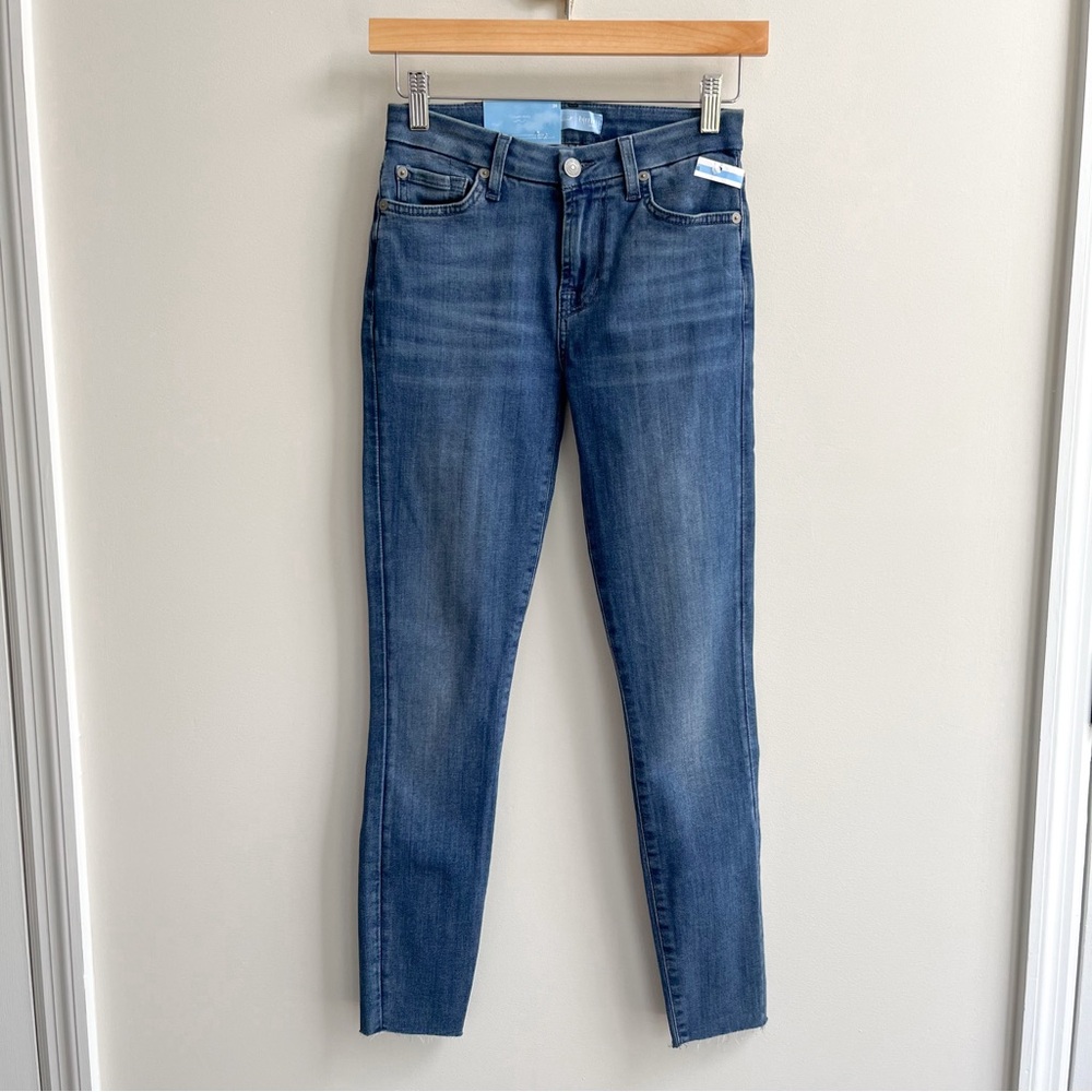 [7 for all mankind] b(air) ankle super skinny mid-rise jean 24
